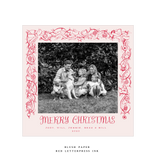 Mabel Letterpress Large Square Holiday Card