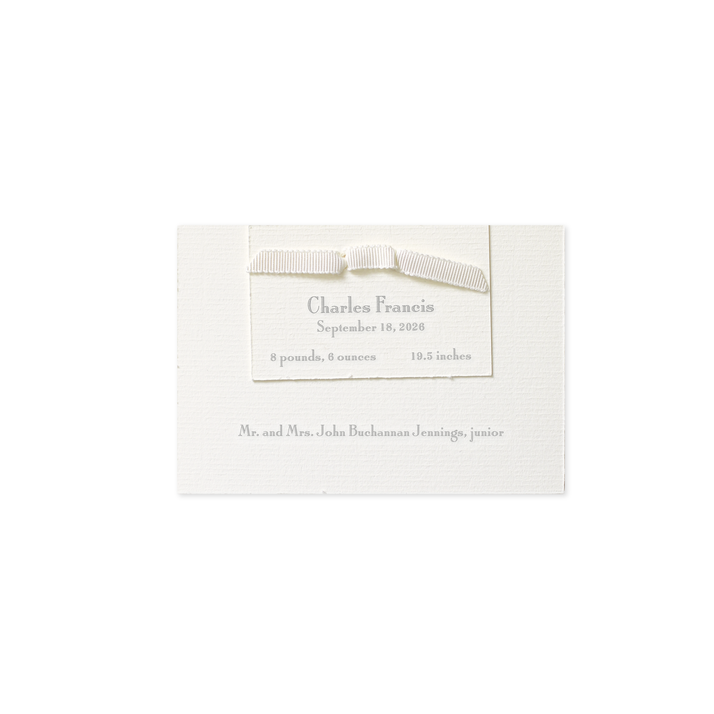 Cambridge Layered Birth Announcement