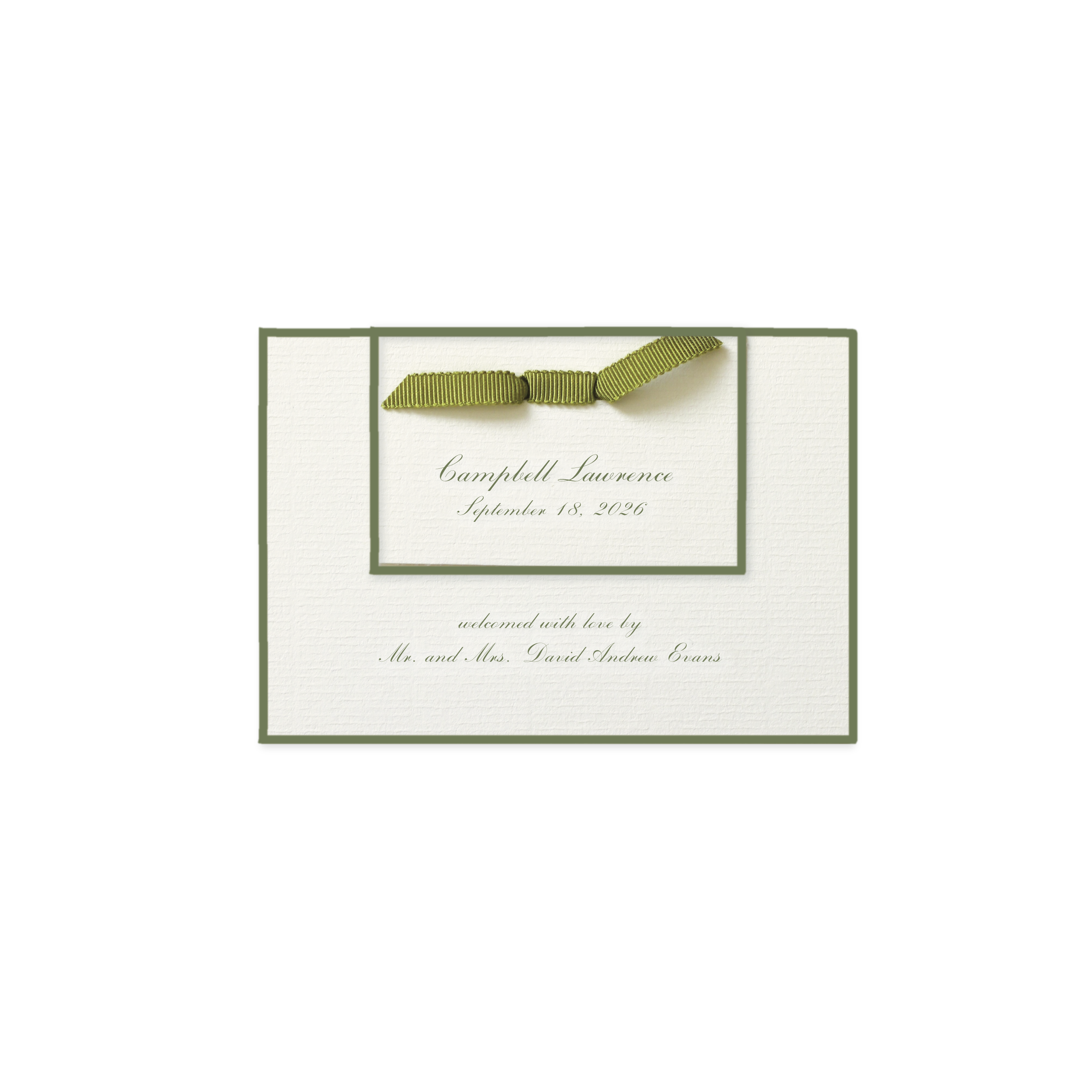 Surrey Layered Birth Announcement