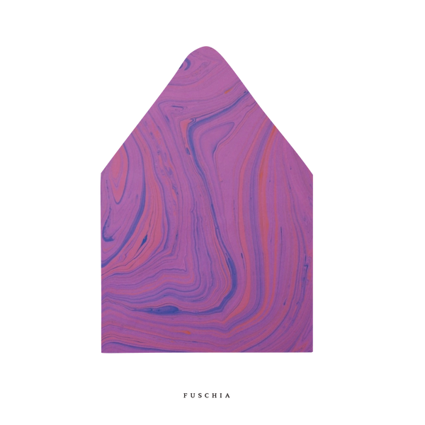 The Fuschia Marble Luxe Envelope Liner