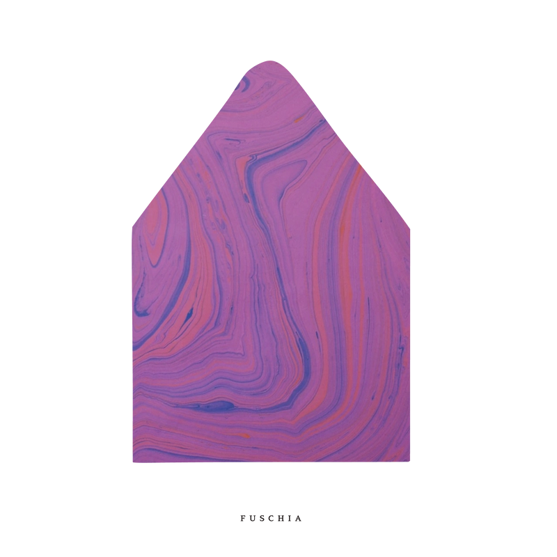The Fuschia Marble Luxe Envelope Liner