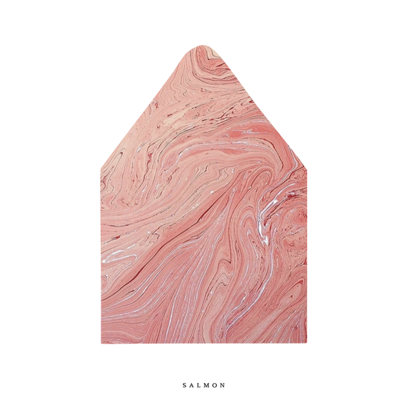 The Salmon Marble Luxe Envelope Liner