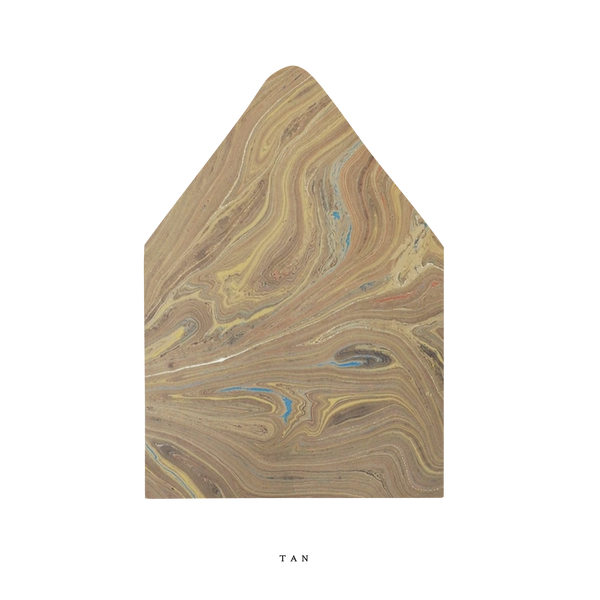 The Tan Marble Luxe Envelope Liner