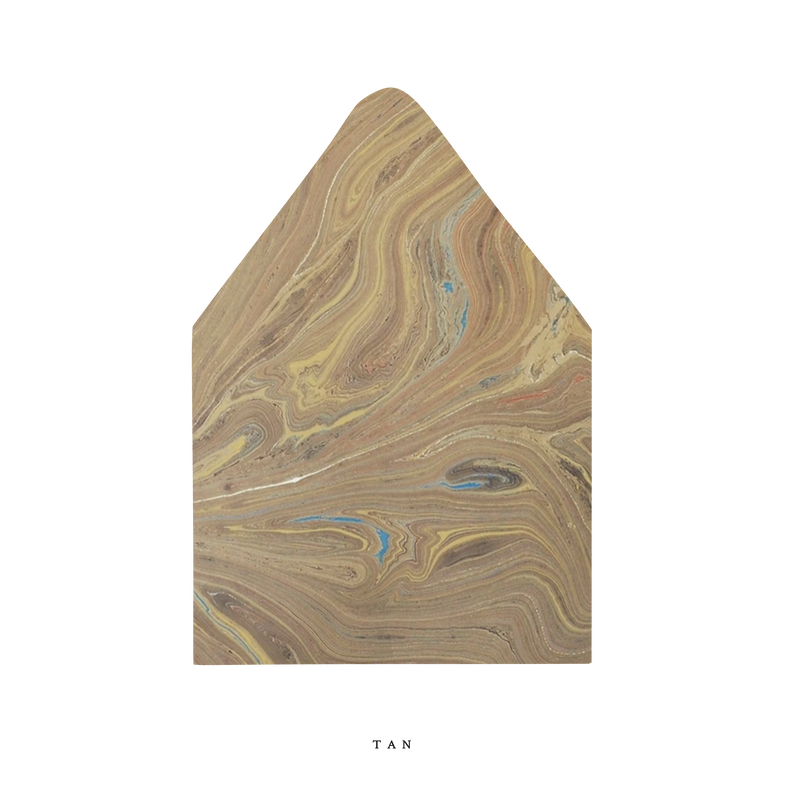 The Tan Marble Luxe Envelope Liner