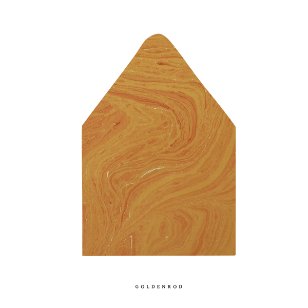 The Goldenrod Marble Luxe Envelope Liner