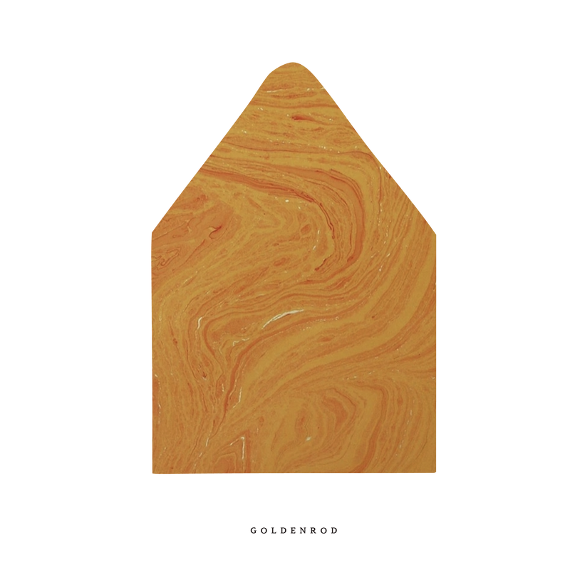 The Goldenrod Marble Luxe Envelope Liner