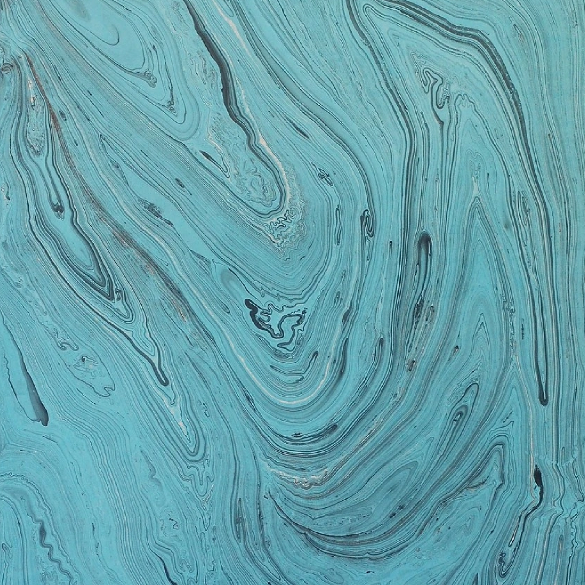 Teal Marble Gift Wrap Sheets (Set of 3)
