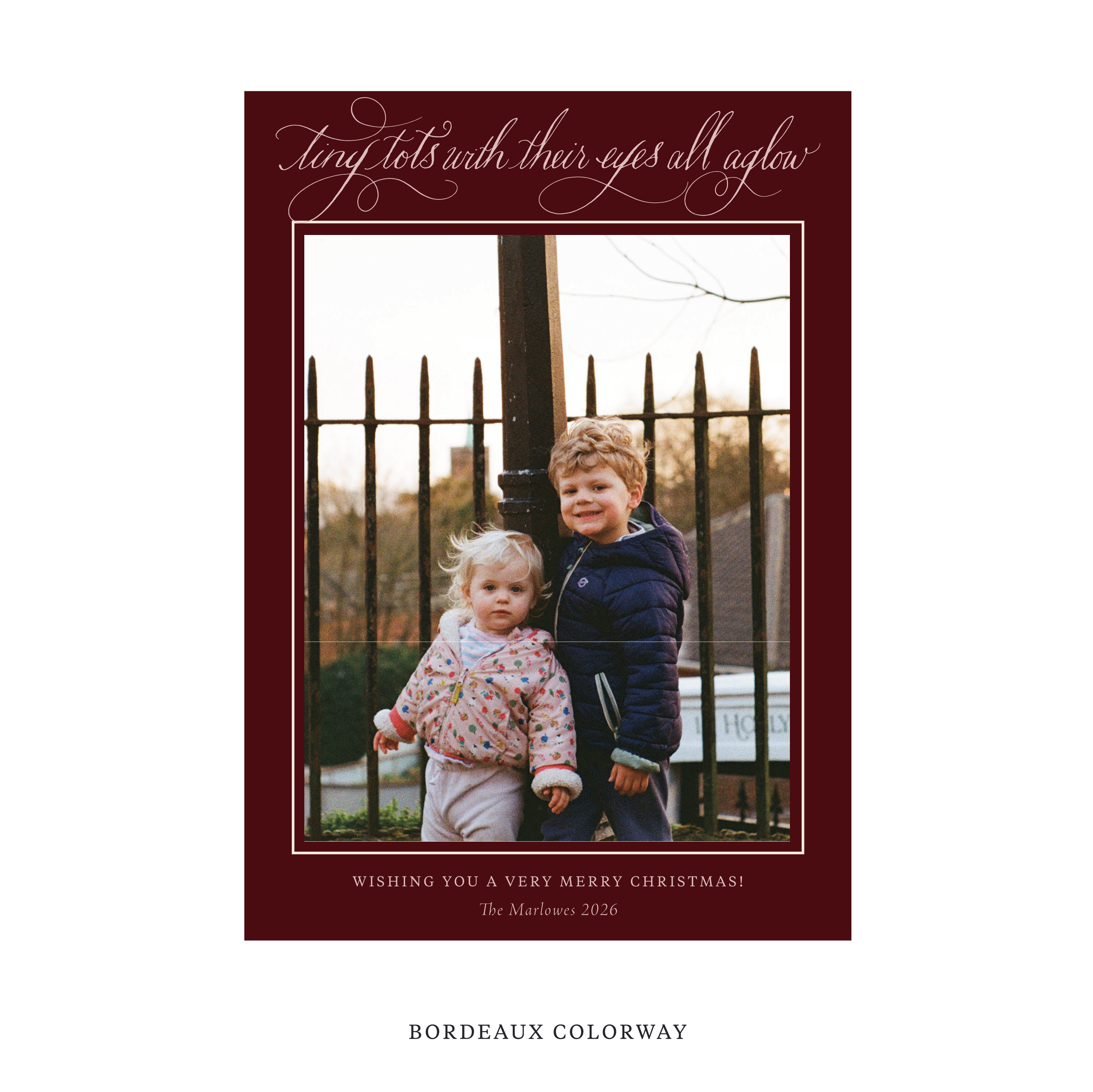 Bexley Classic Flat Print Holiday Card, Large