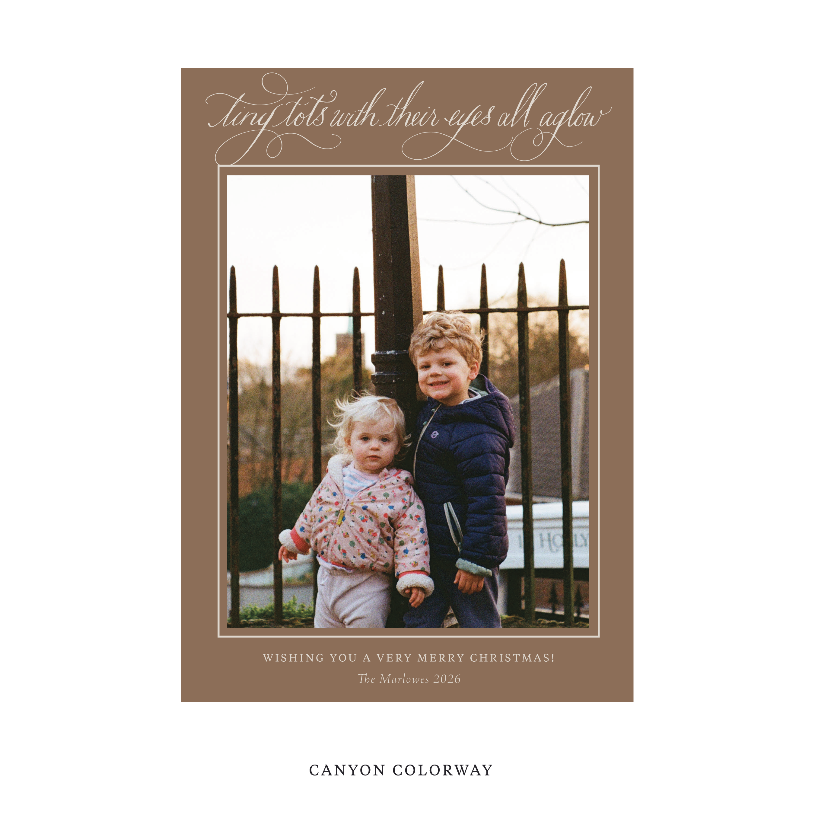 Bexley Classic Flat Print Holiday Card, Large