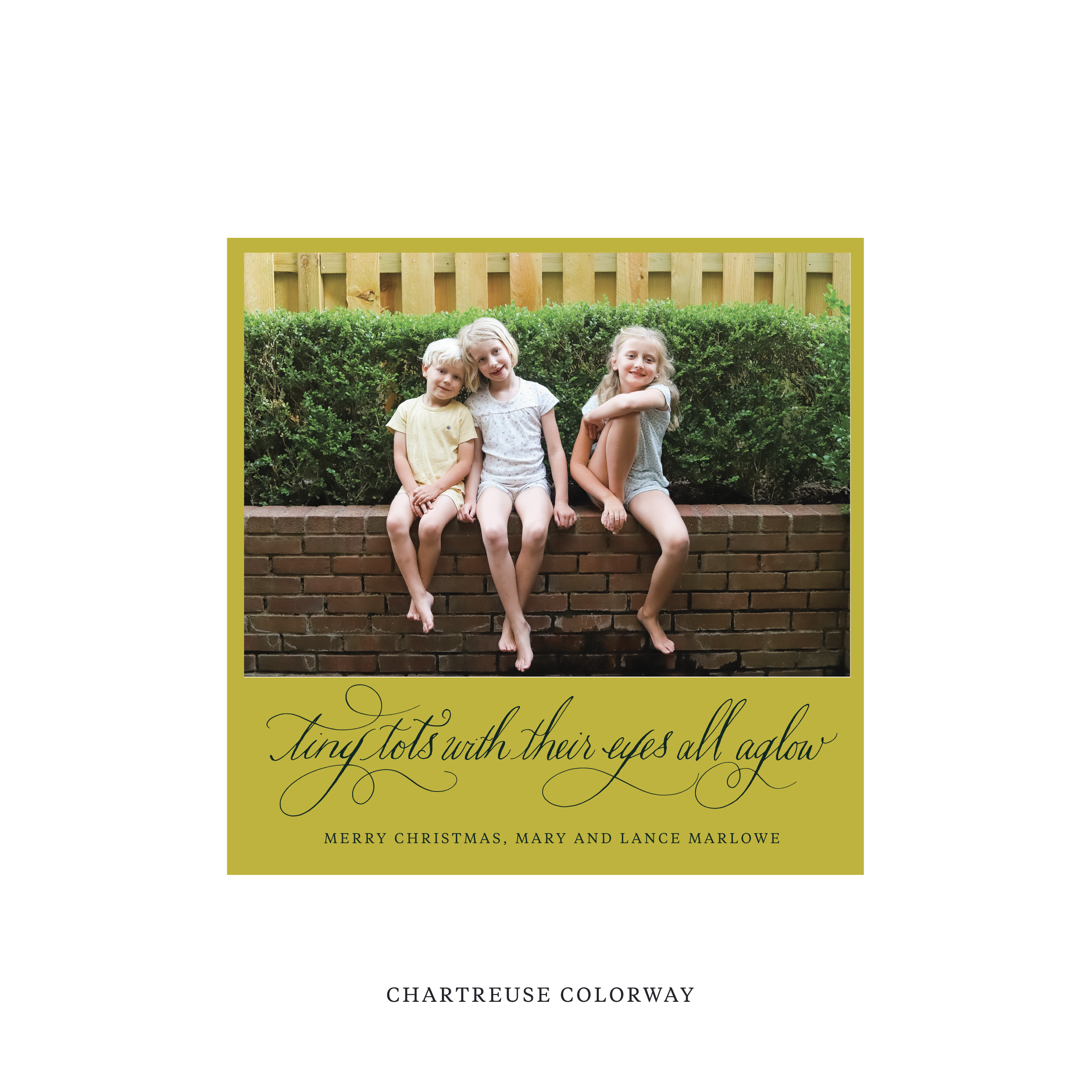 Bexley Classic Flat Print Holiday Card, Square