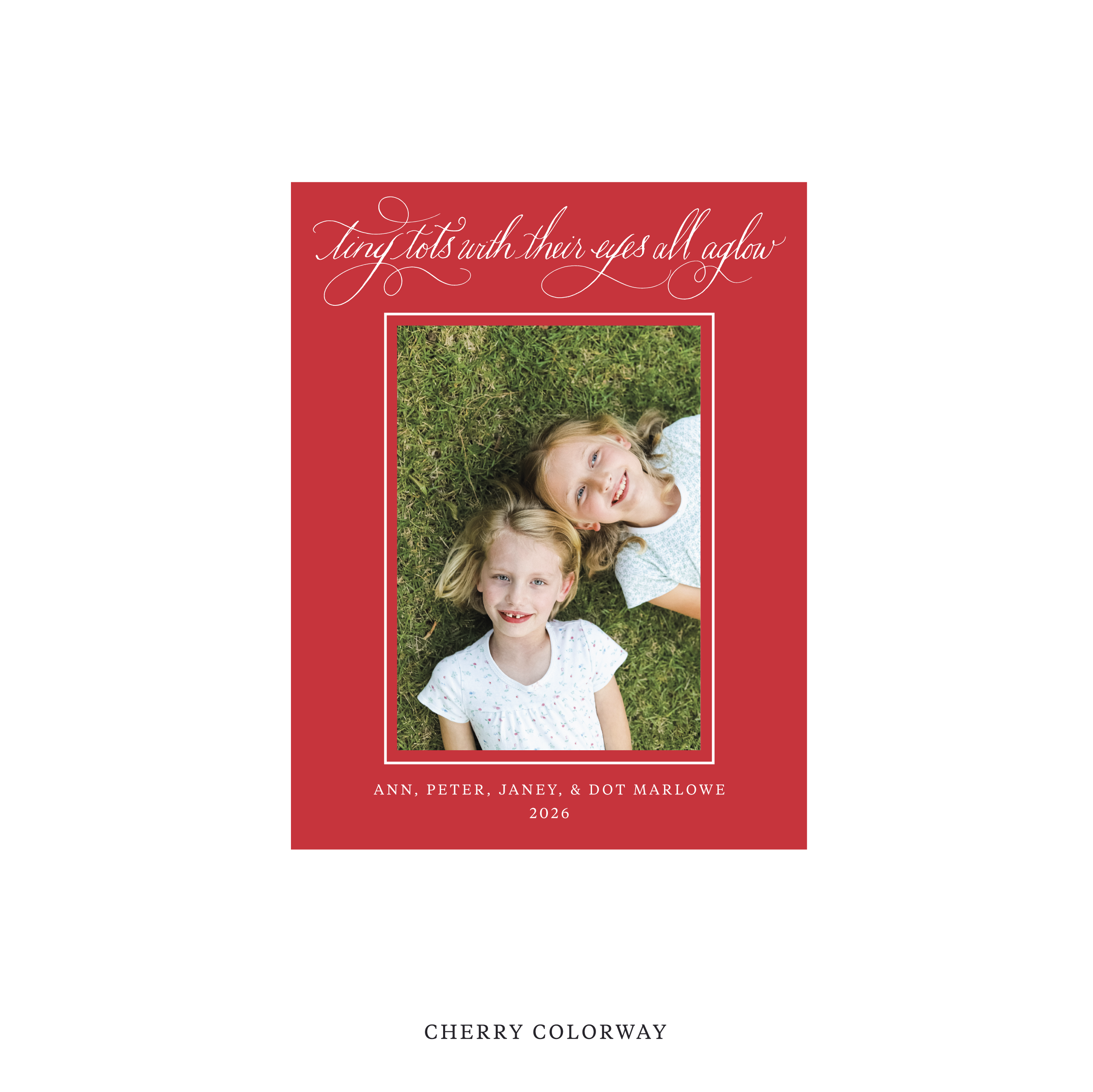 Bexley Classic Flat Print Holiday Card, Small