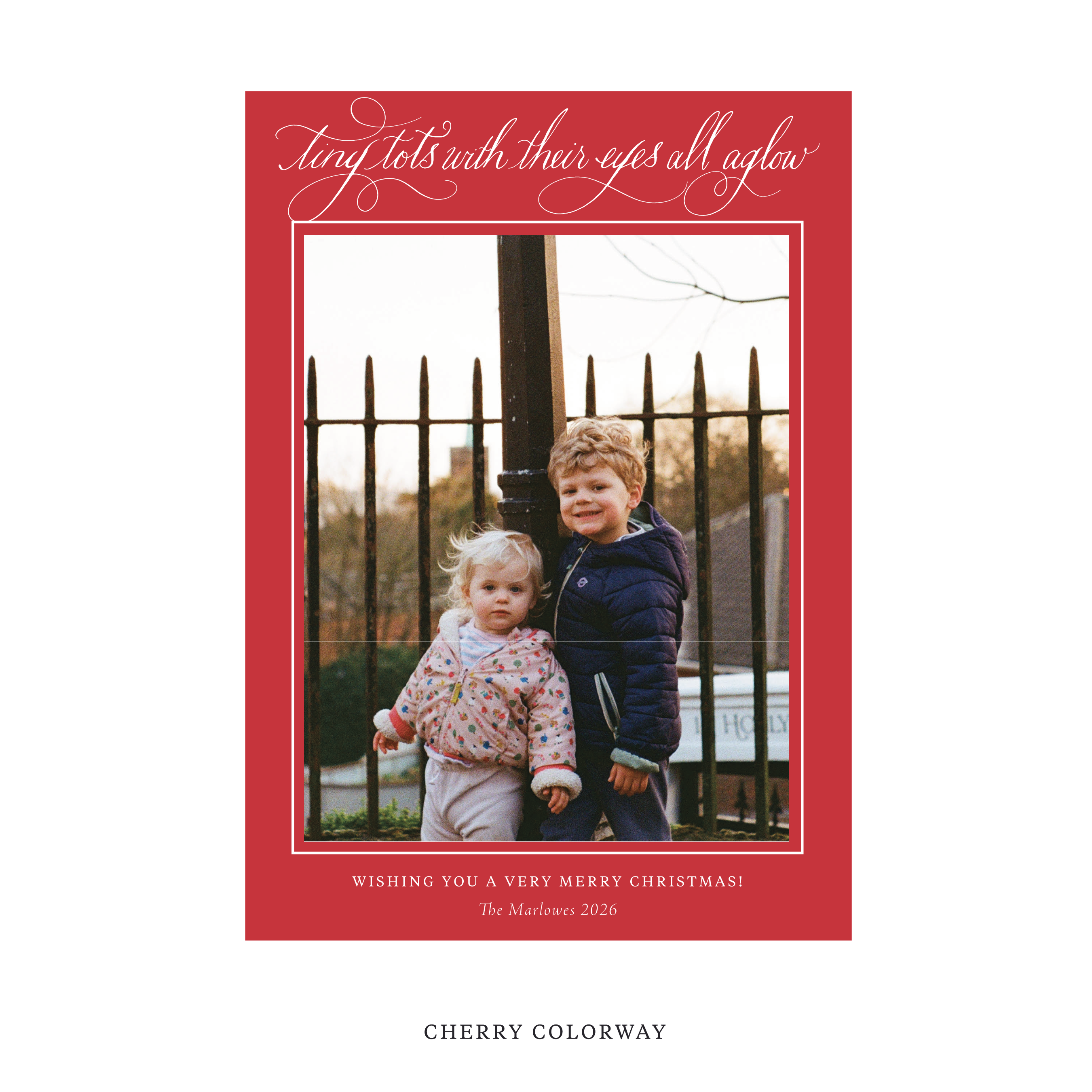 Bexley Classic Flat Print Holiday Card, Large