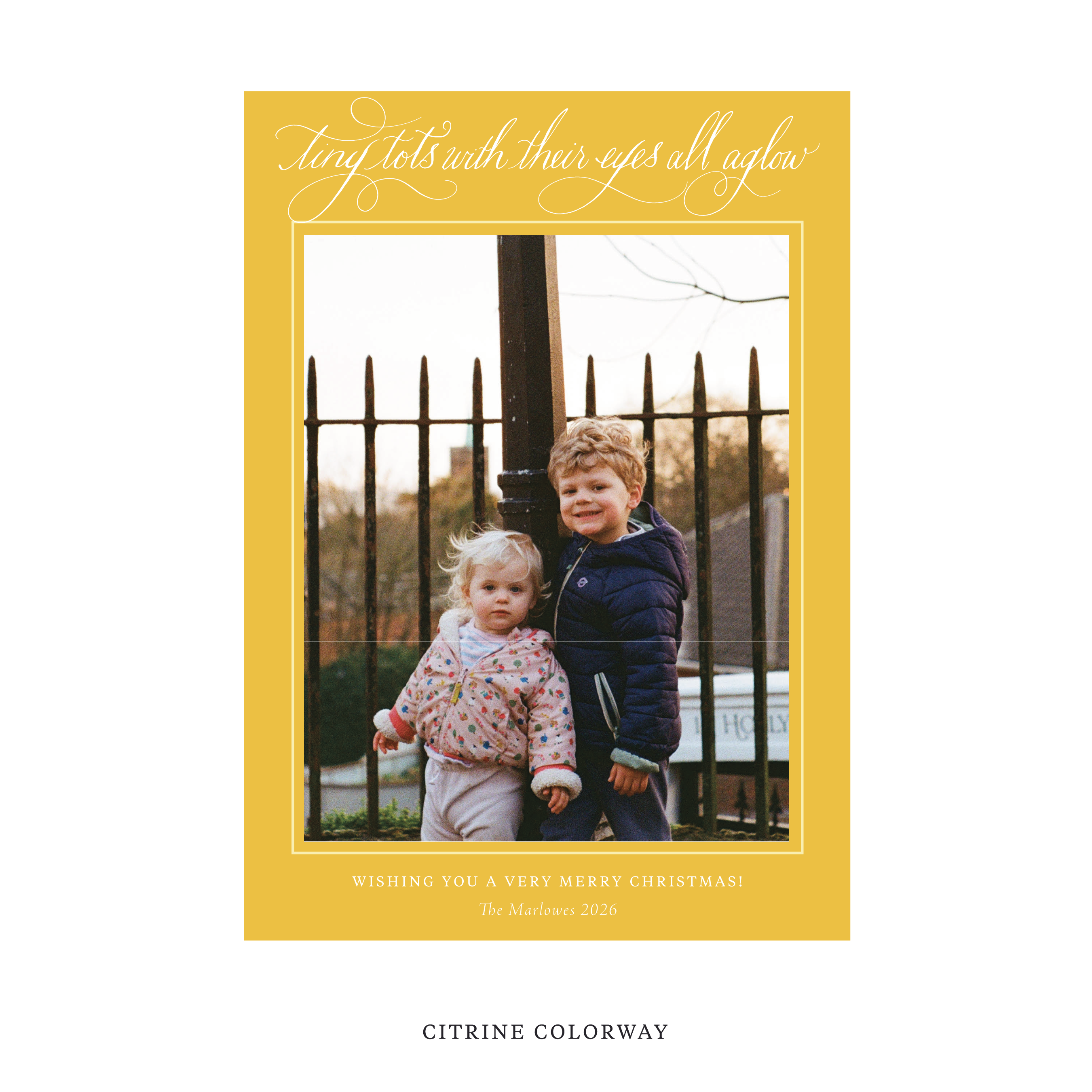 Bexley Classic Flat Print Holiday Card, Large