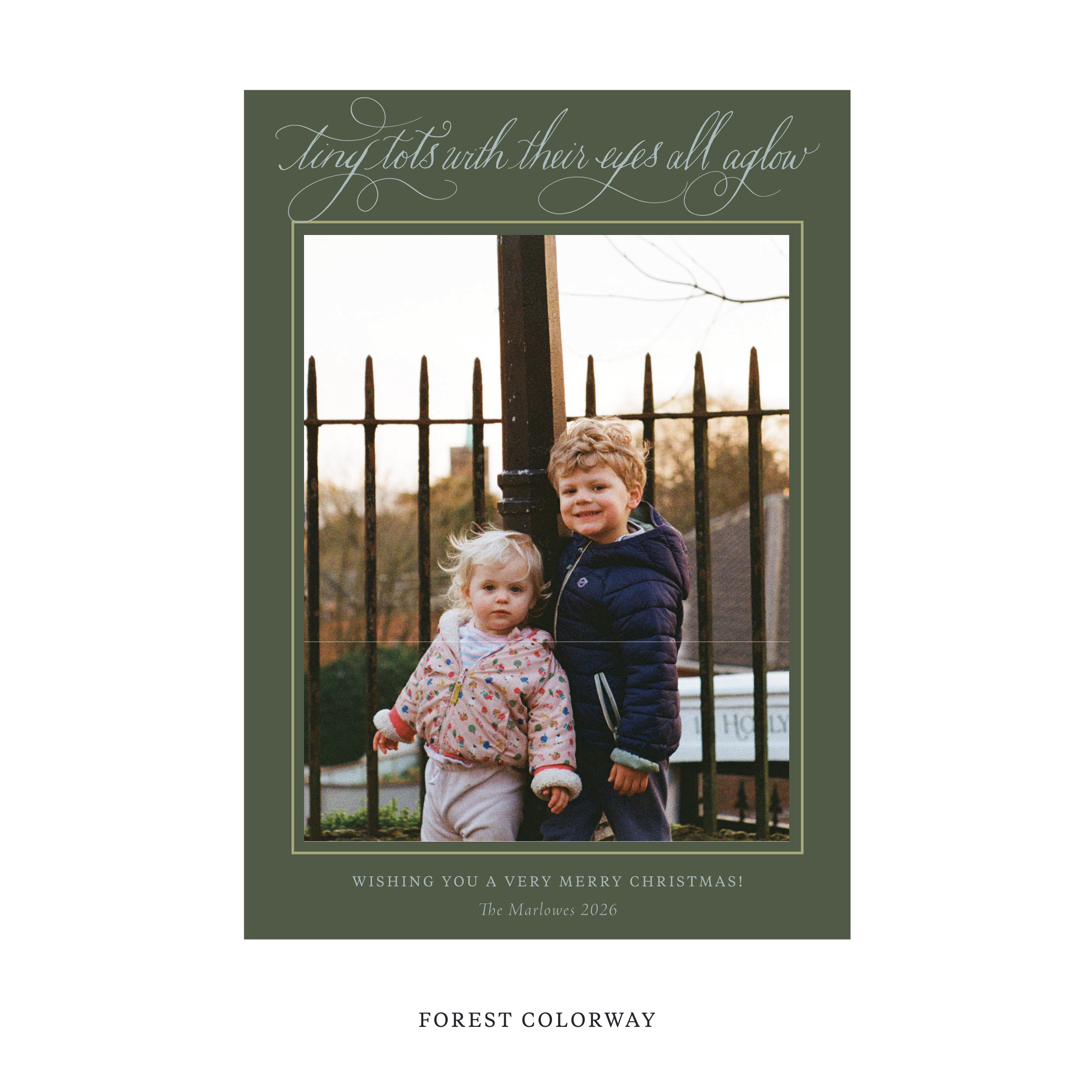 Bexley Classic Flat Print Holiday Card, Large