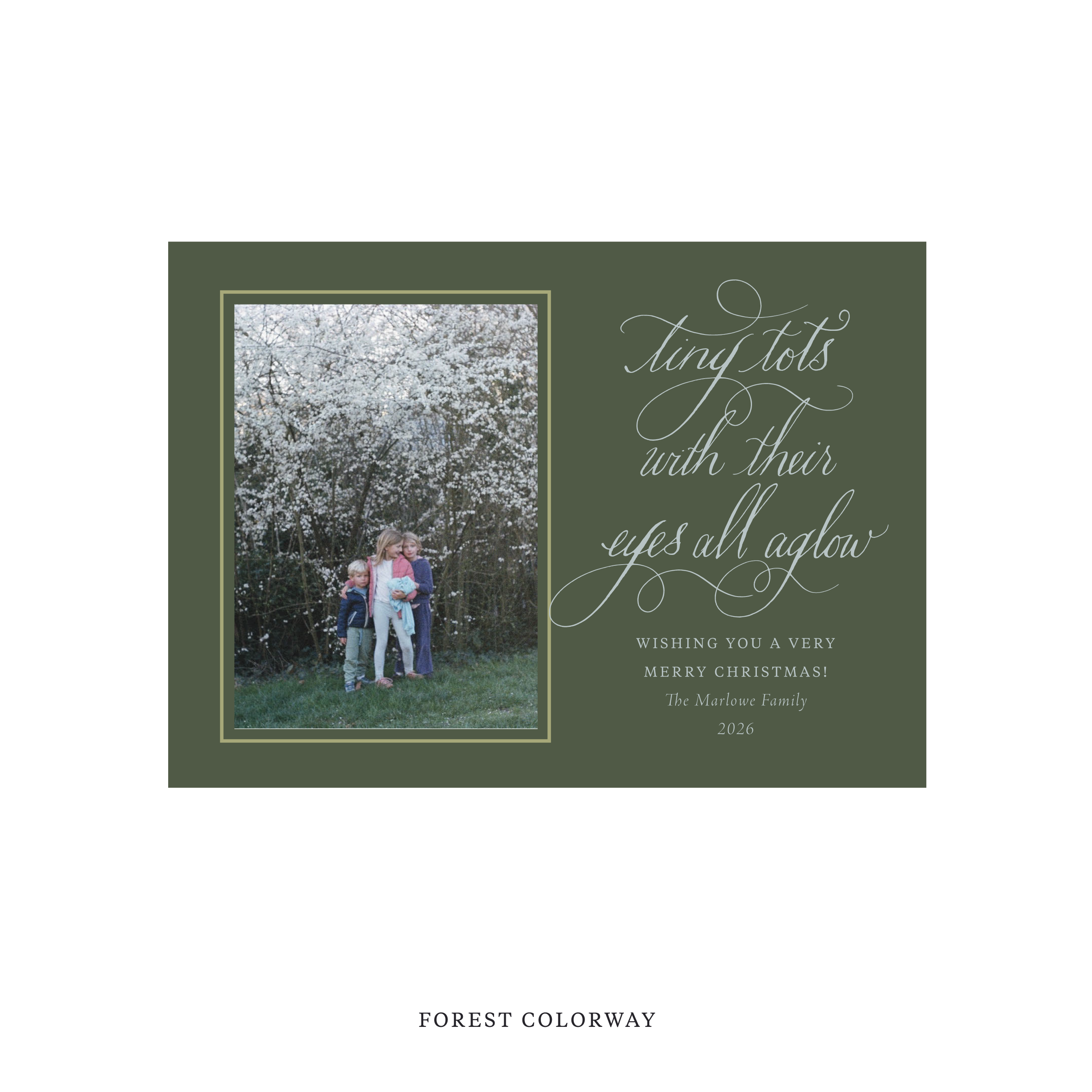 Bexley Classic Flat Print Holiday Card, Medium