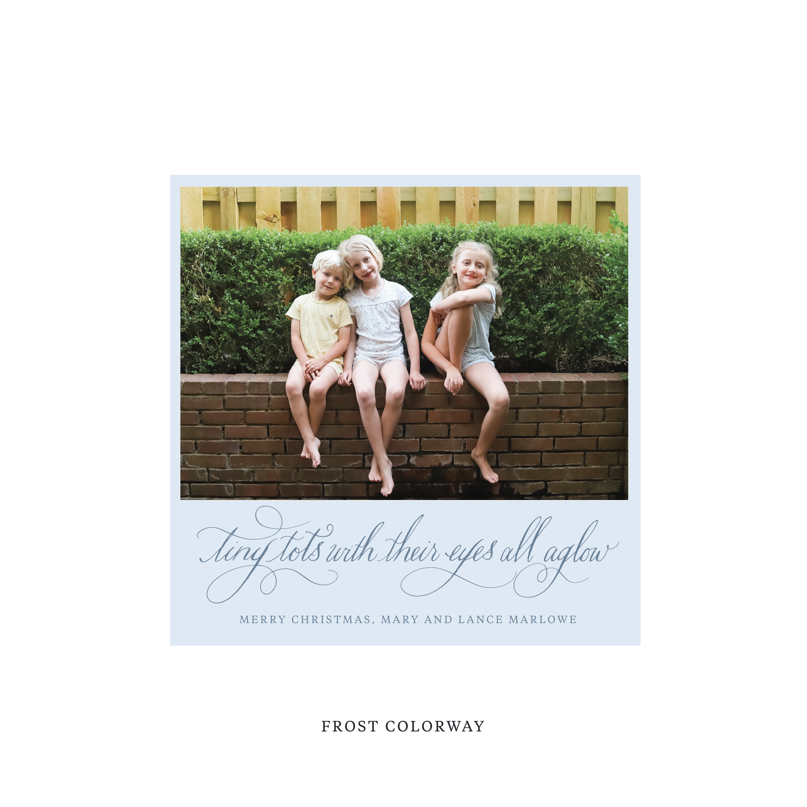 Bexley Classic Flat Print Holiday Card, Square