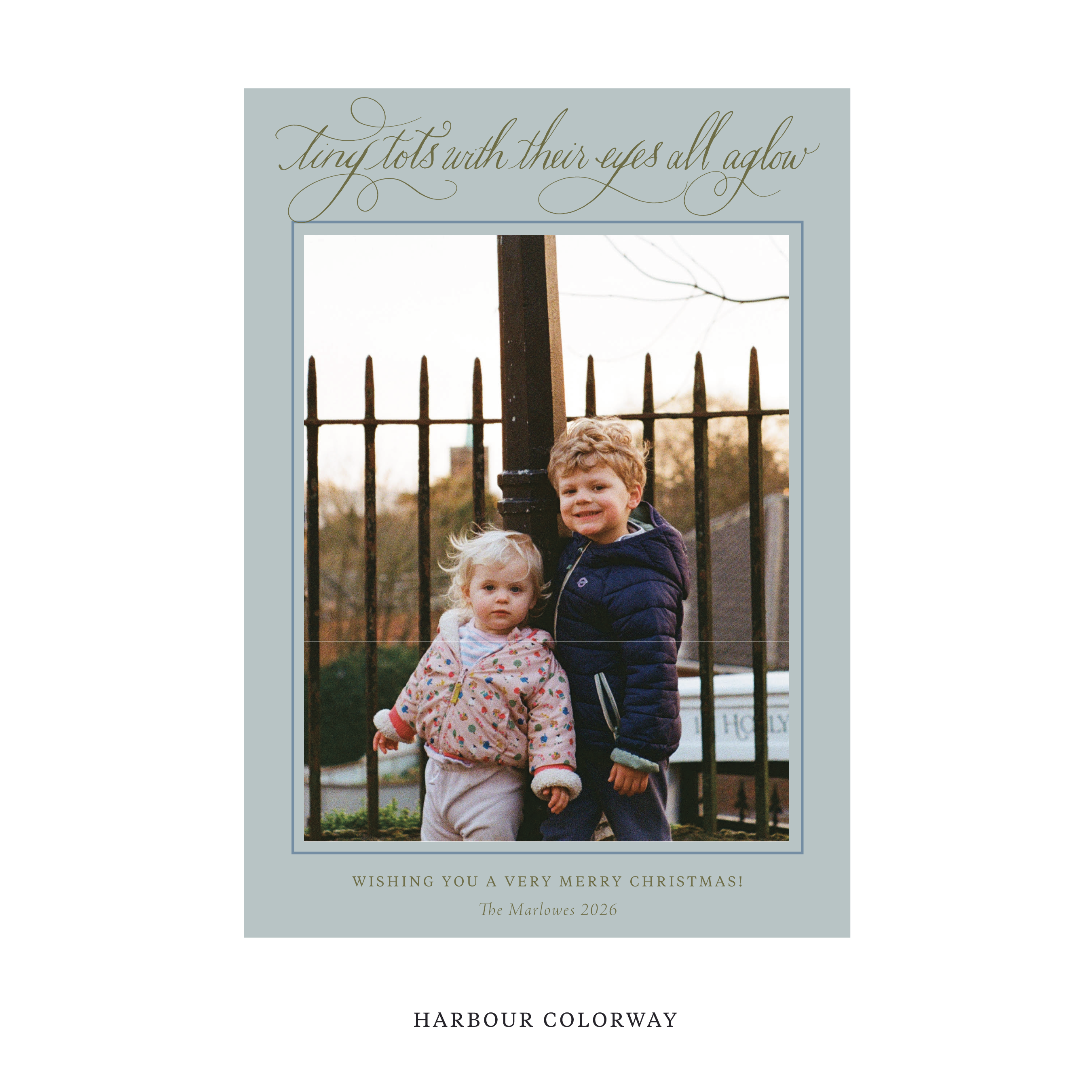 Bexley Classic Flat Print Holiday Card, Large
