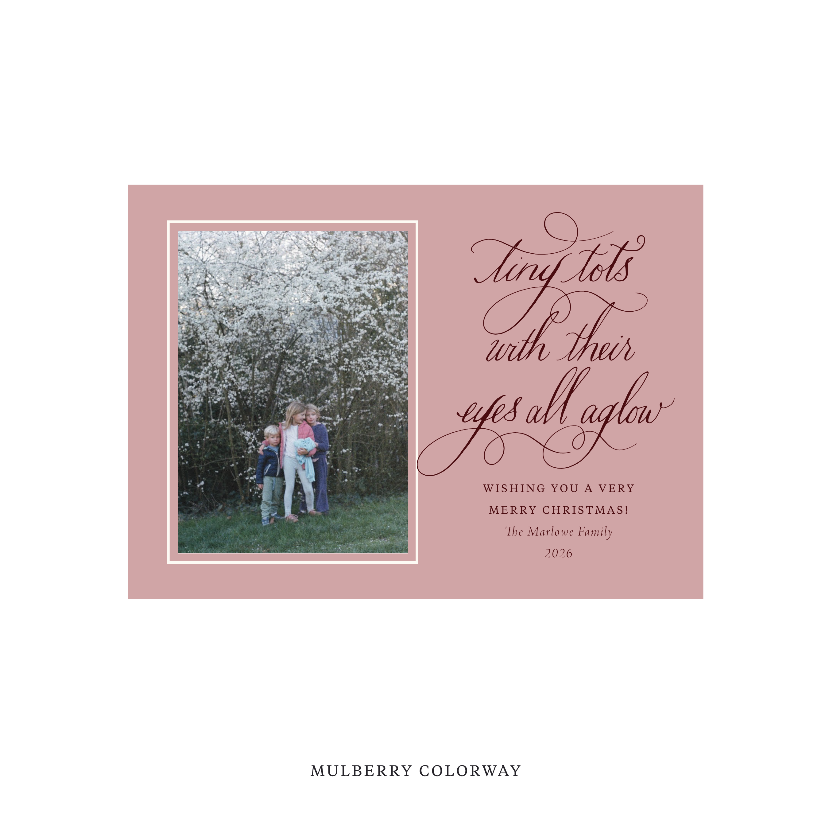 Bexley Classic Flat Print Holiday Card, Medium