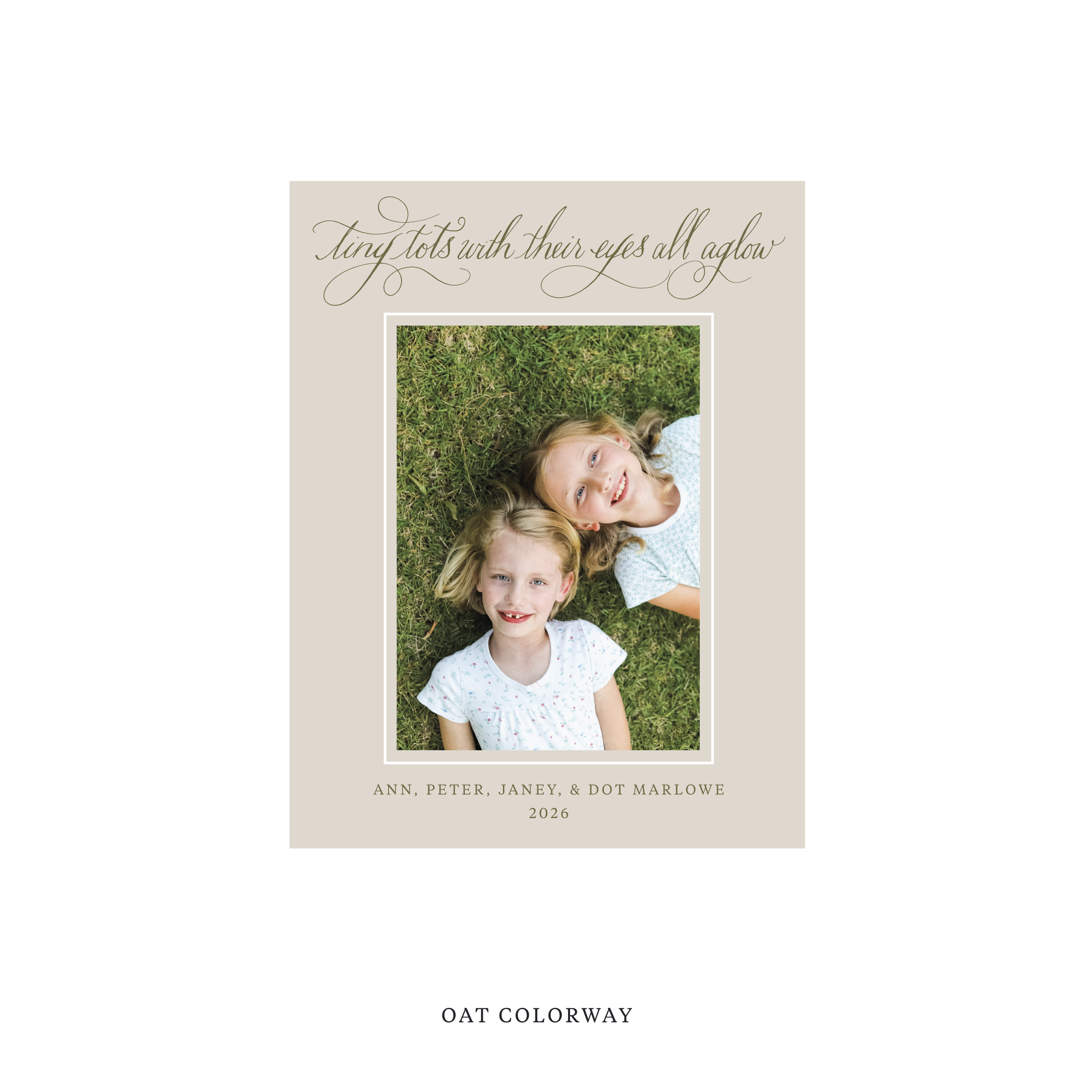 Bexley Classic Flat Print Holiday Card, Small