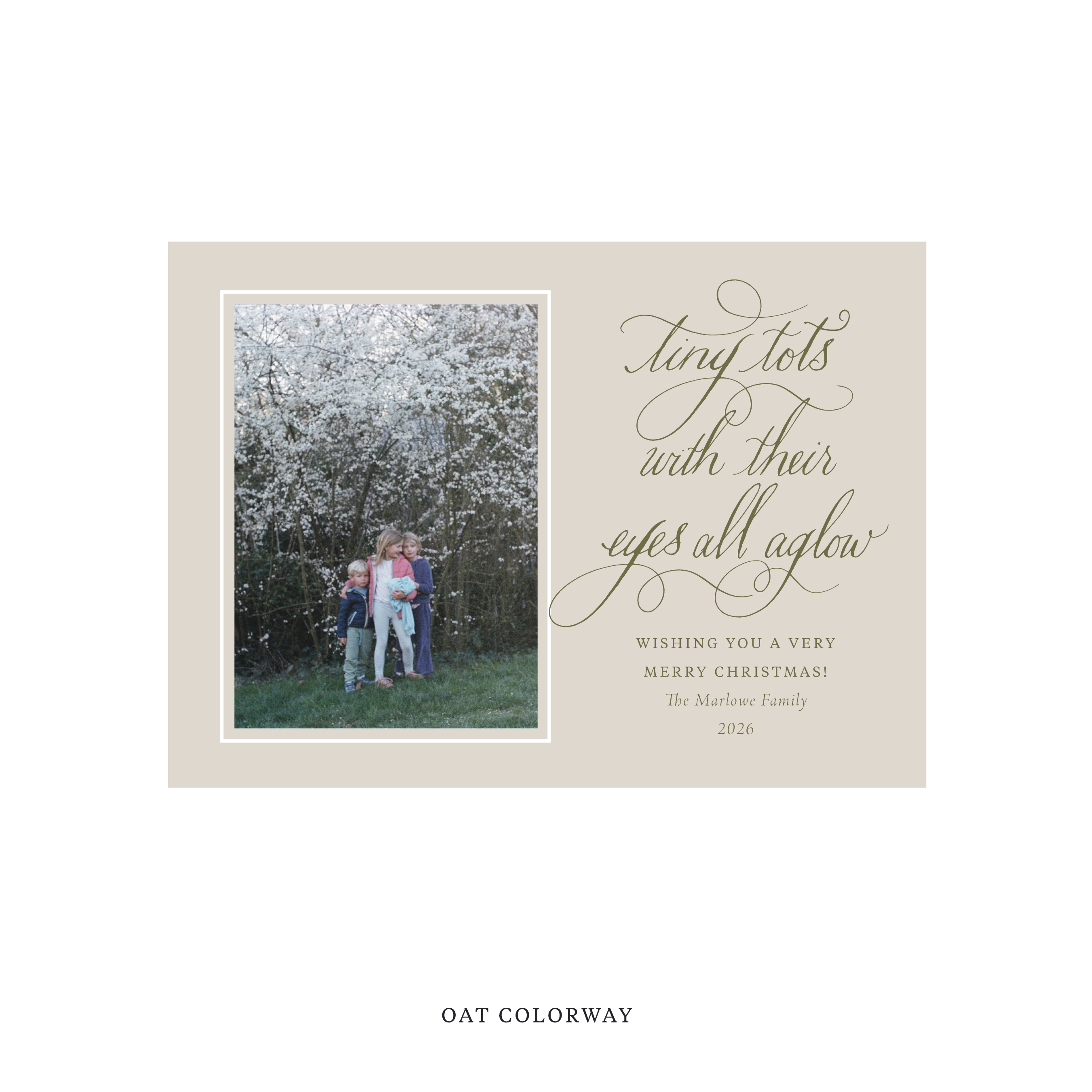 Bexley Classic Flat Print Holiday Card, Medium