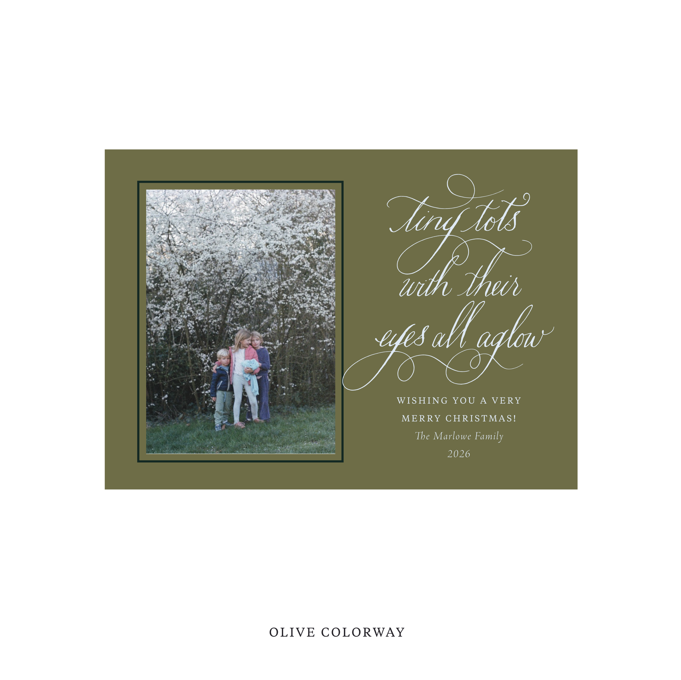 Bexley Classic Flat Print Holiday Card, Medium