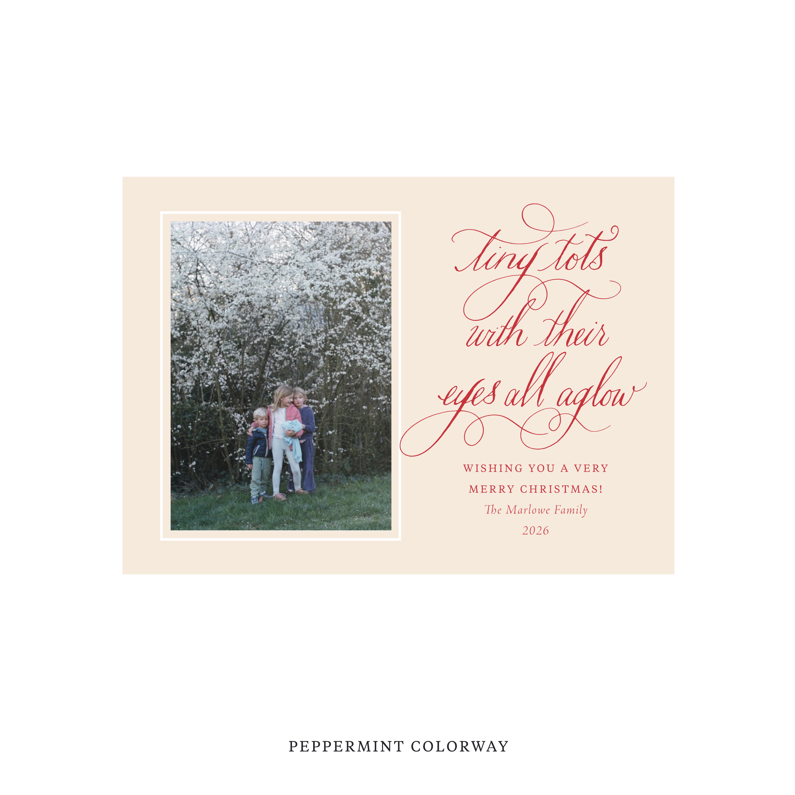 Bexley Classic Flat Print Holiday Card, Medium