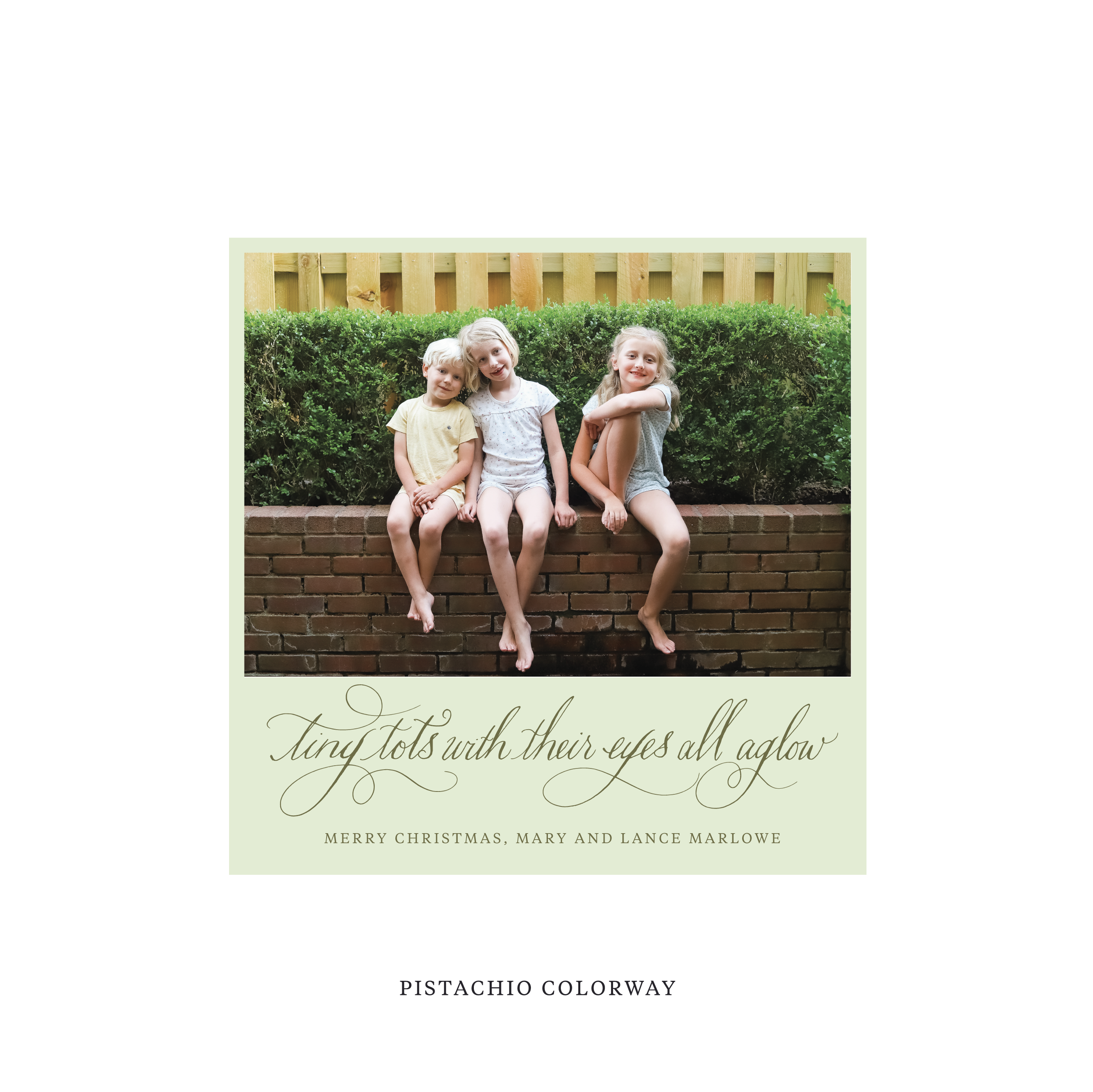 Bexley Classic Flat Print Holiday Card, Square