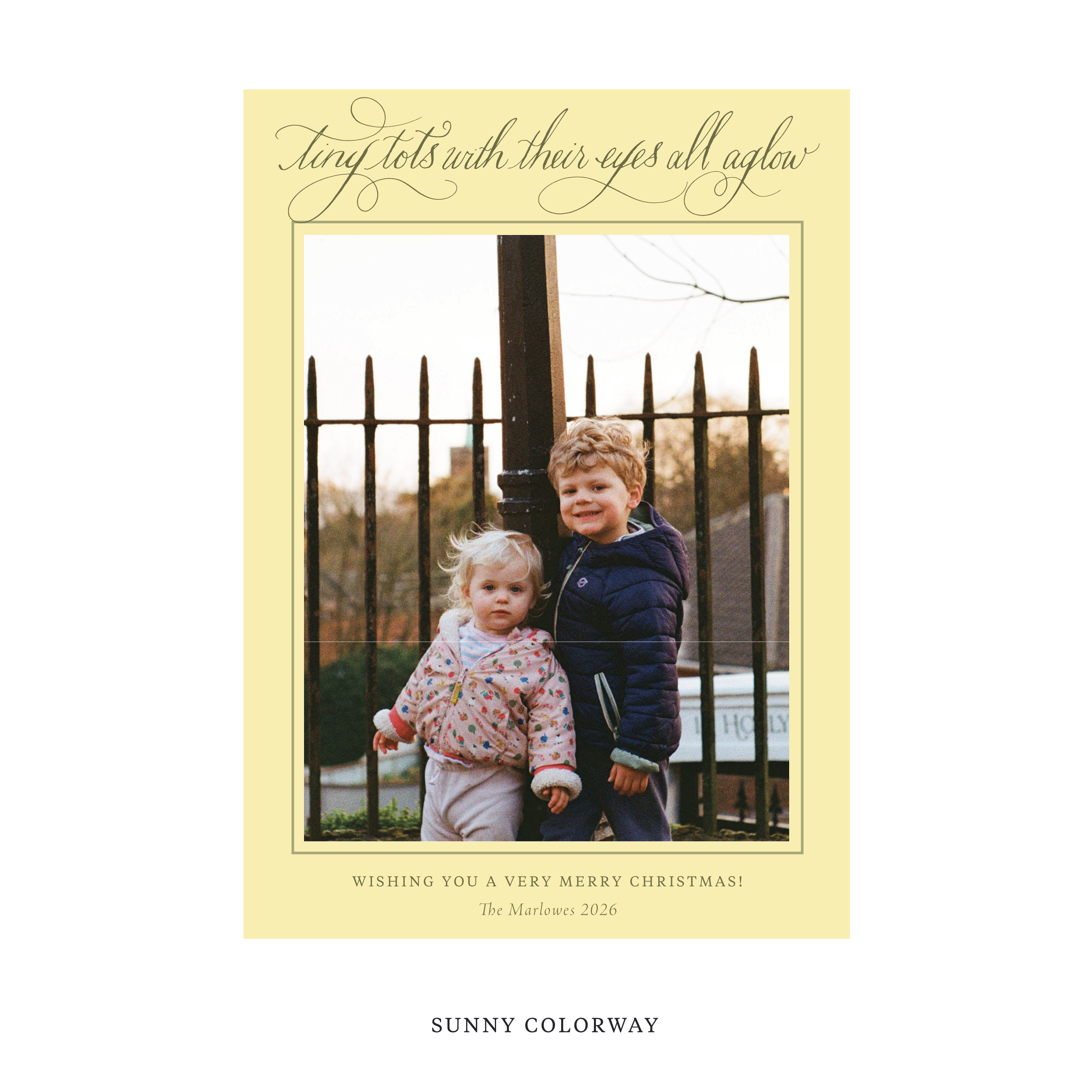 Bexley Classic Flat Print Holiday Card, Large