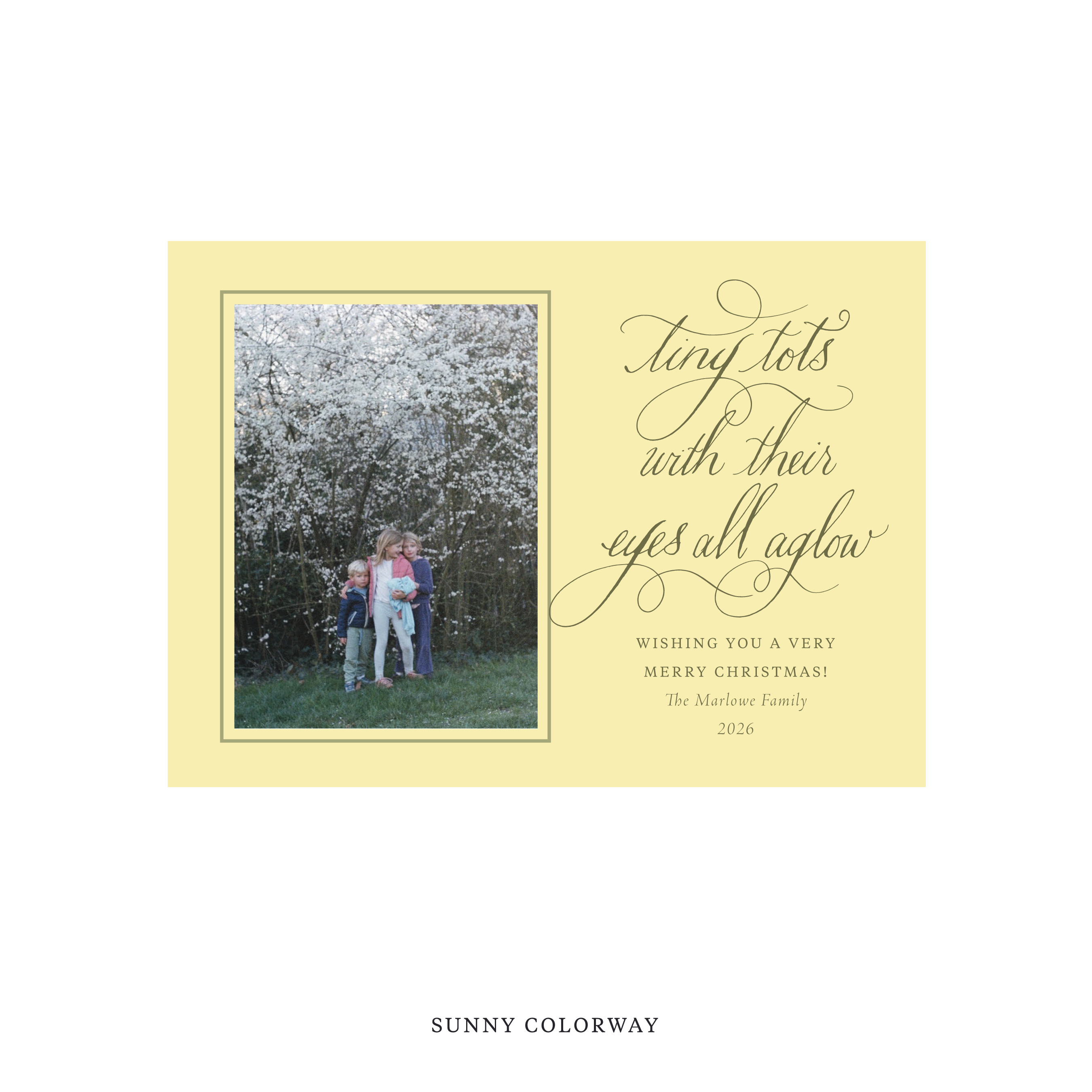 Bexley Classic Flat Print Holiday Card, Medium
