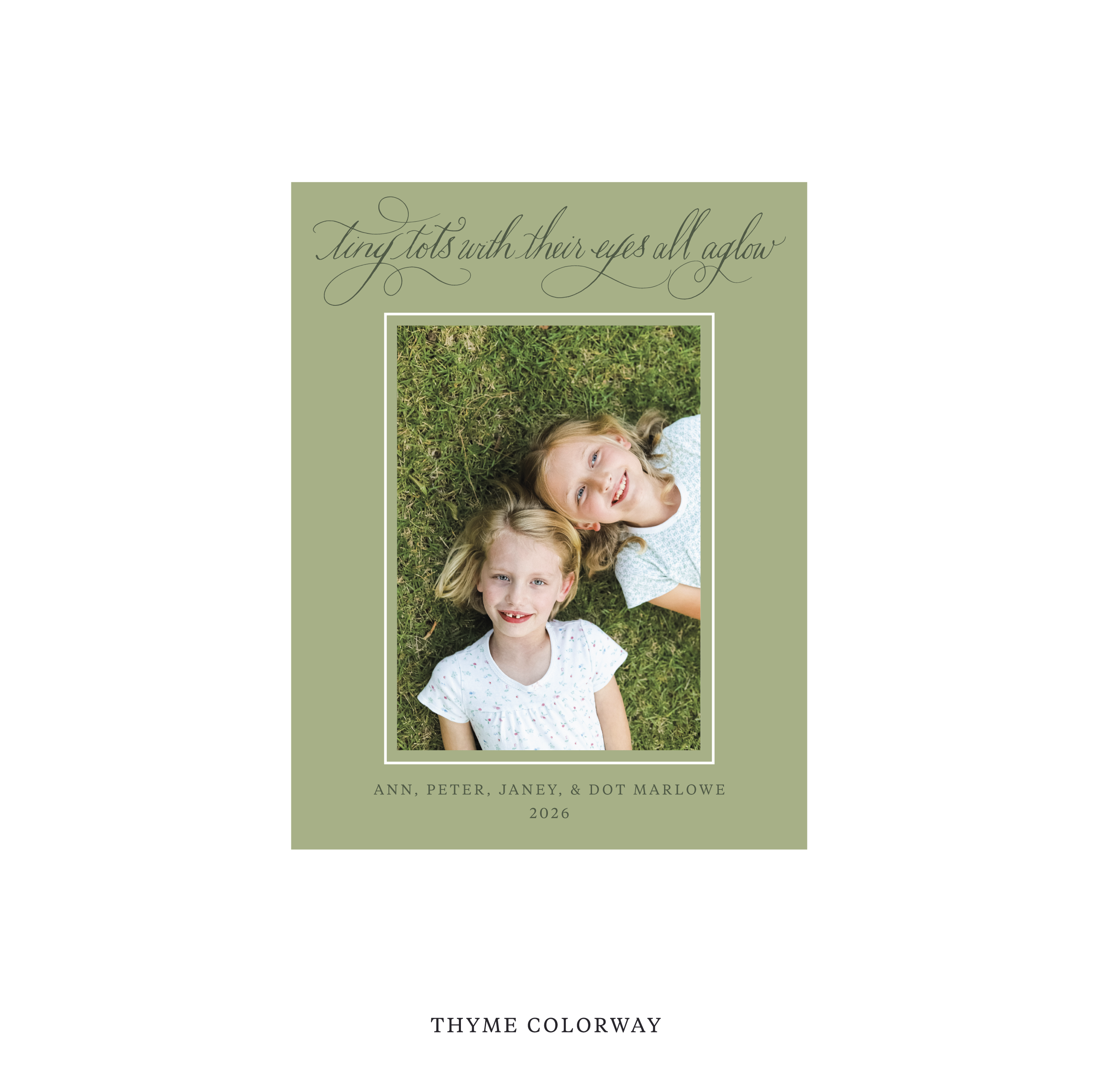 Bexley Classic Flat Print Holiday Card, Small