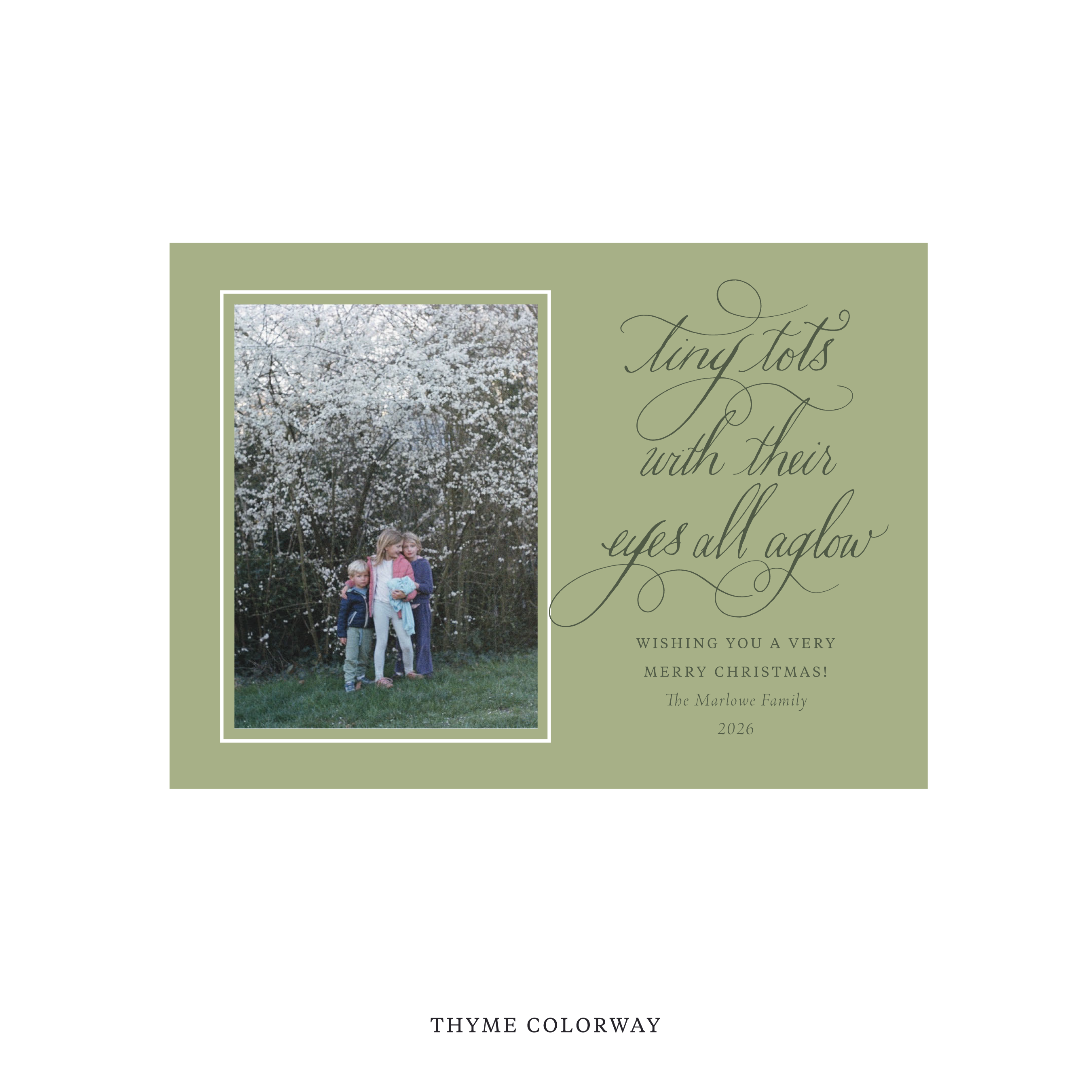 Bexley Classic Flat Print Holiday Card, Medium