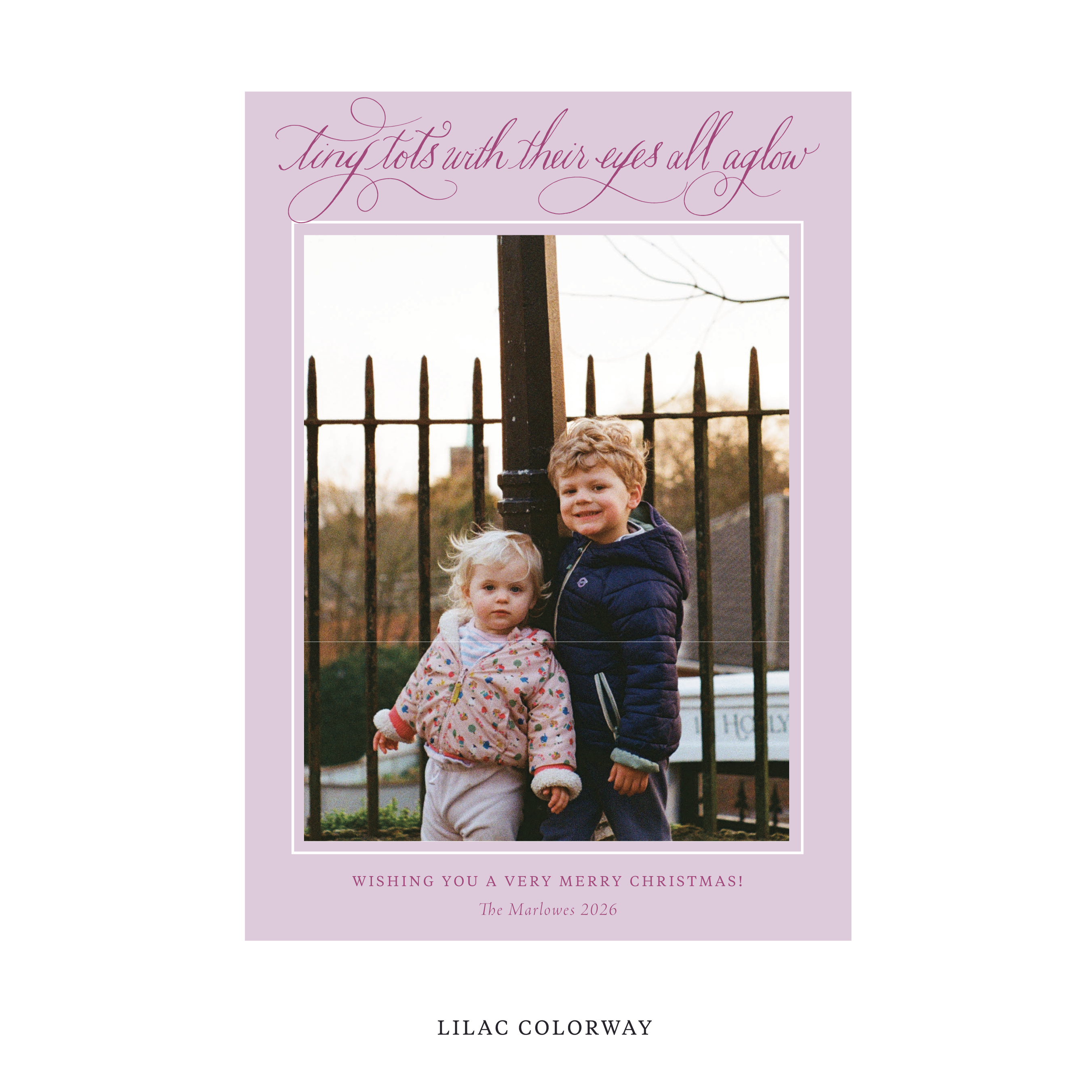 Bexley Classic Flat Print Holiday Card, Large