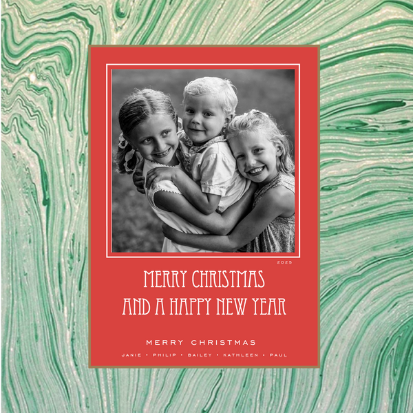 Mars Medium Luxe Holiday Card