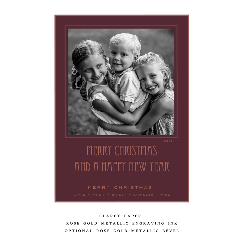 Mars Medium Luxe Holiday Card