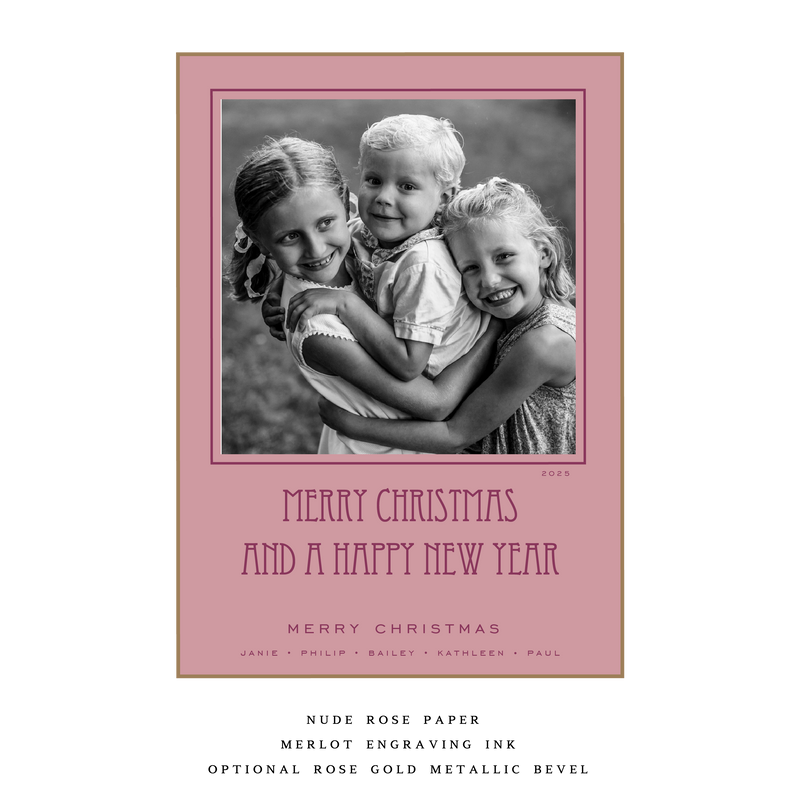 Mars Medium Luxe Holiday Card