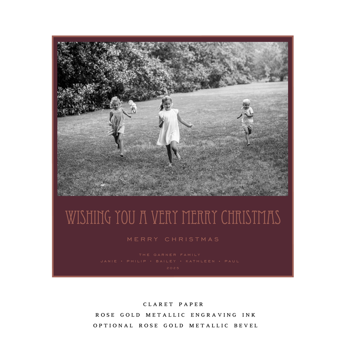 Mars Large Square Luxe Holiday Card (Archive)