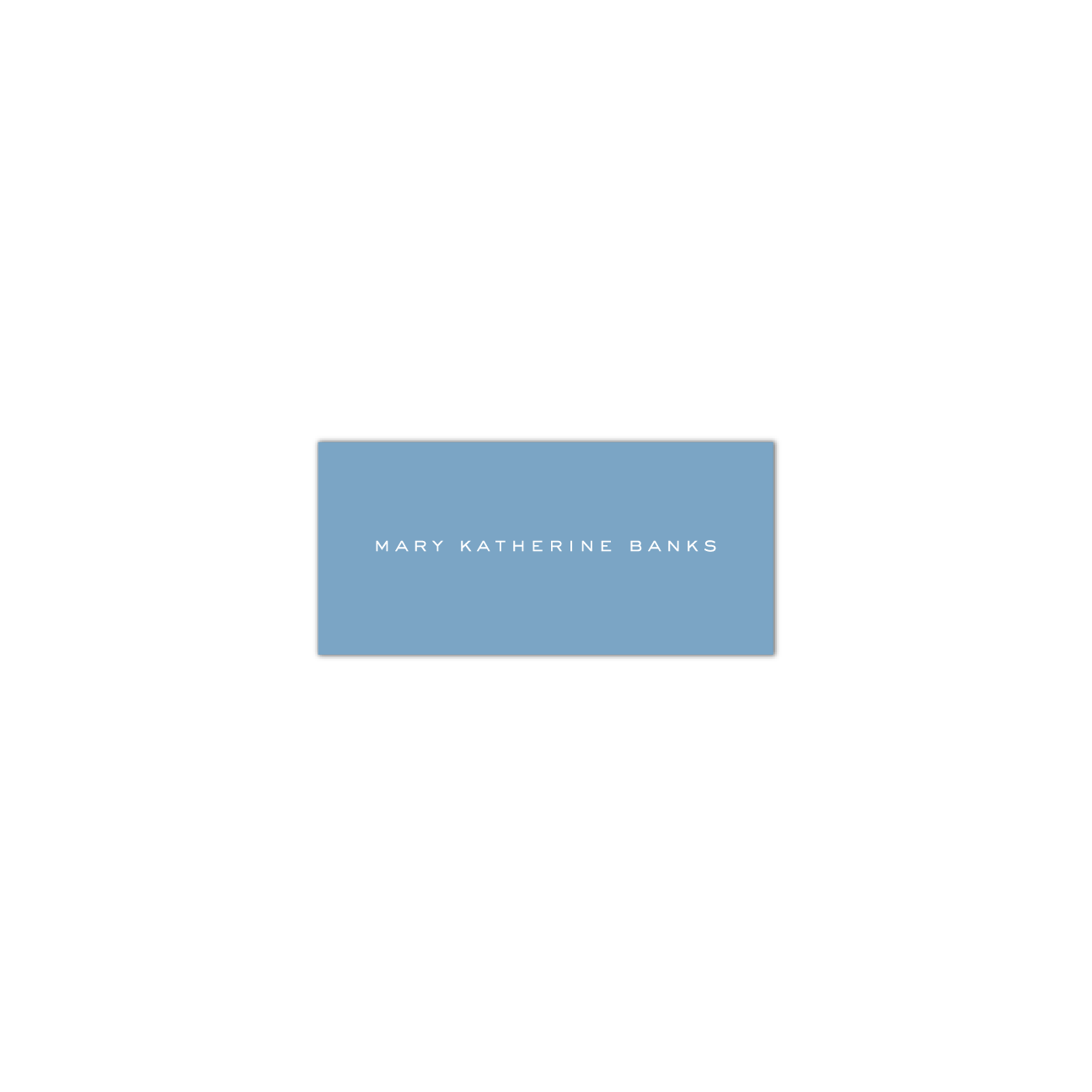Mary Katherine Engraved Tag