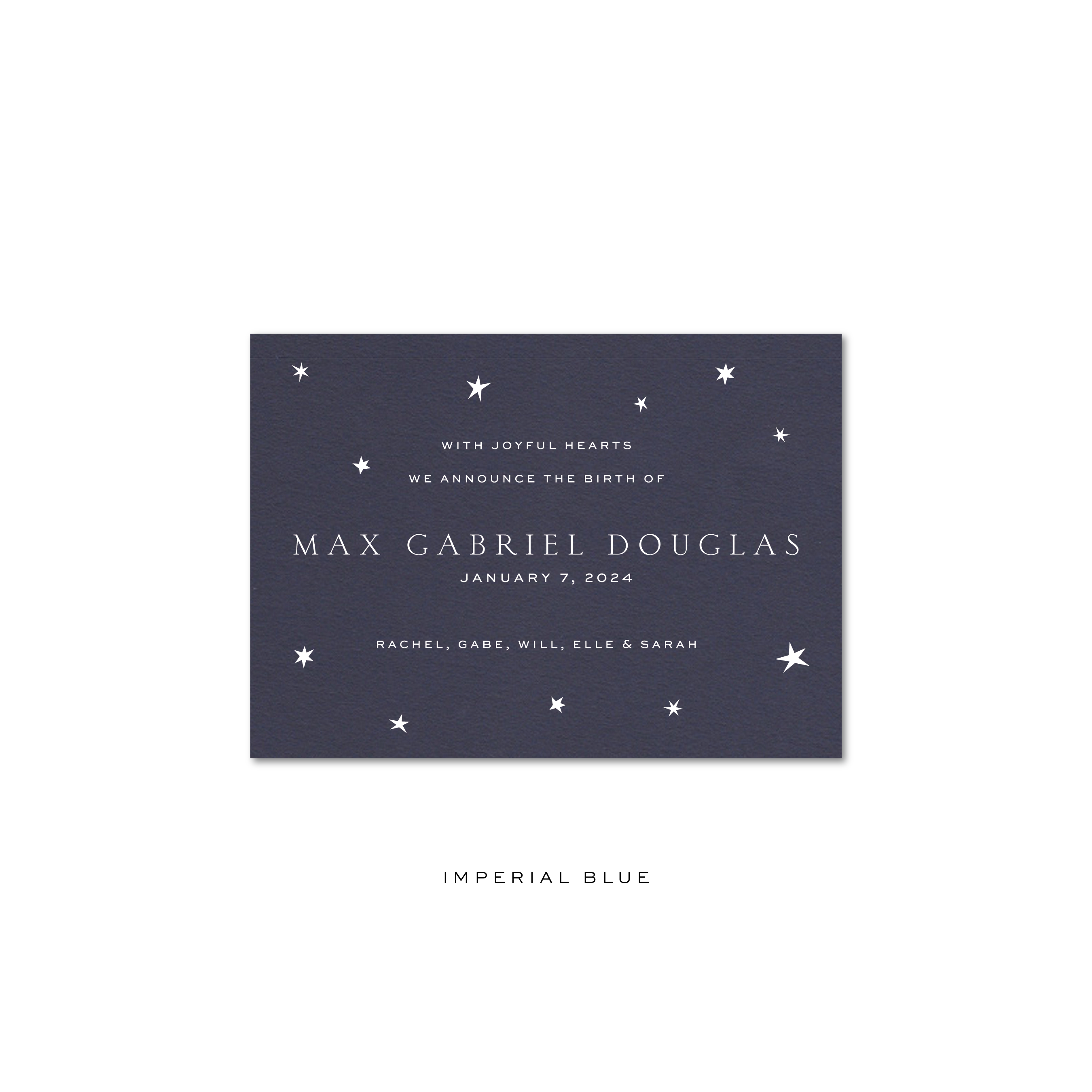 Max Birth Announcement