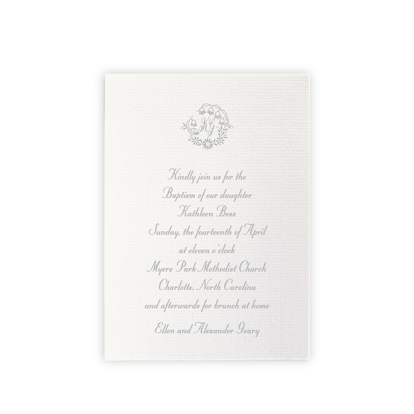 Mayfair Religious Celebration Invitation