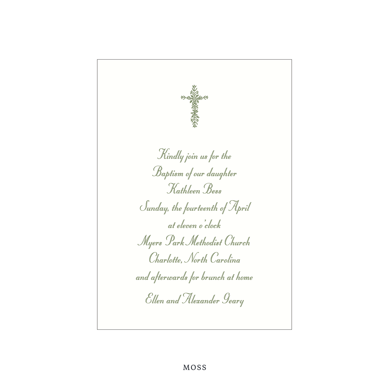 Mayfair Religious Celebration Invitation