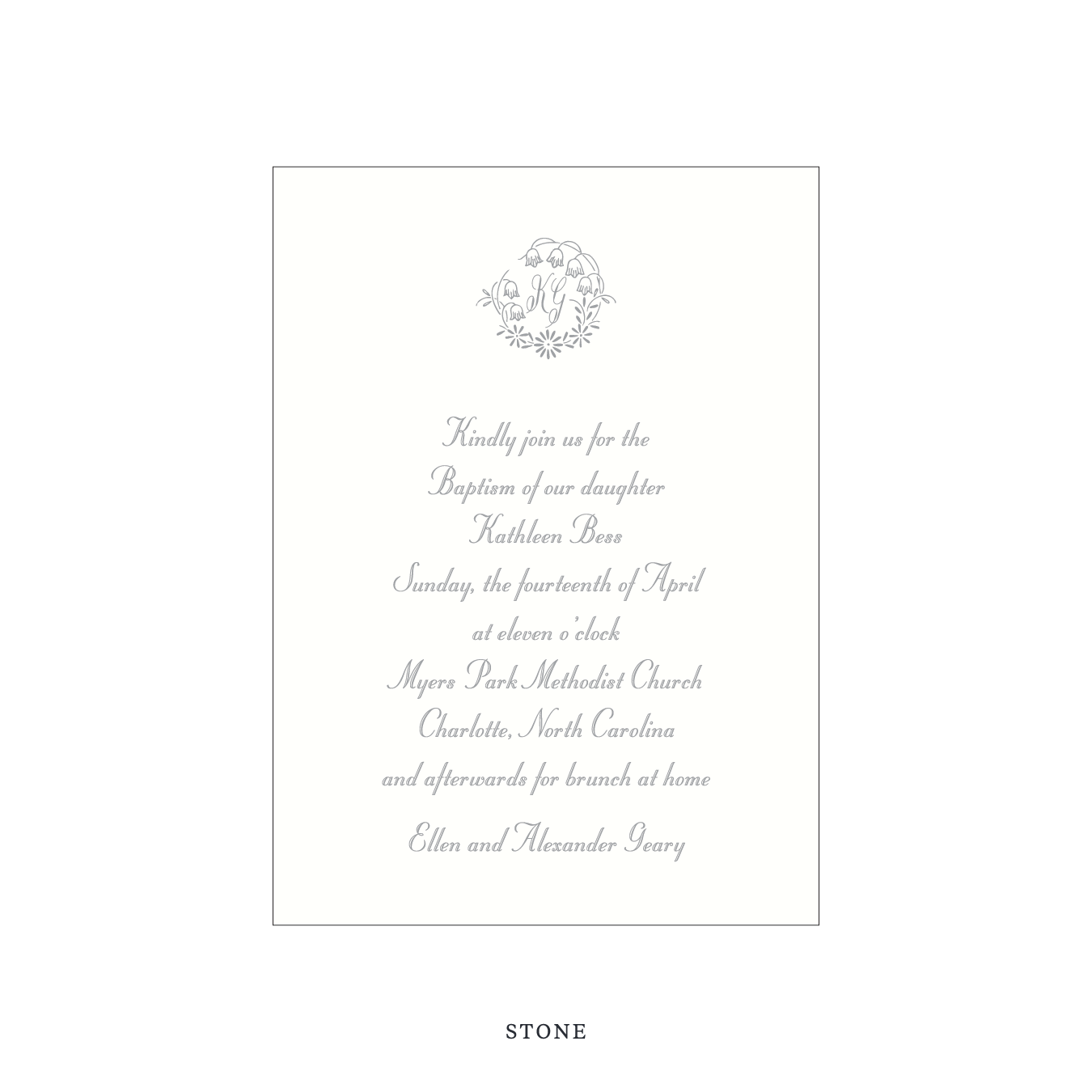 Mayfair Religious Celebration Invitation