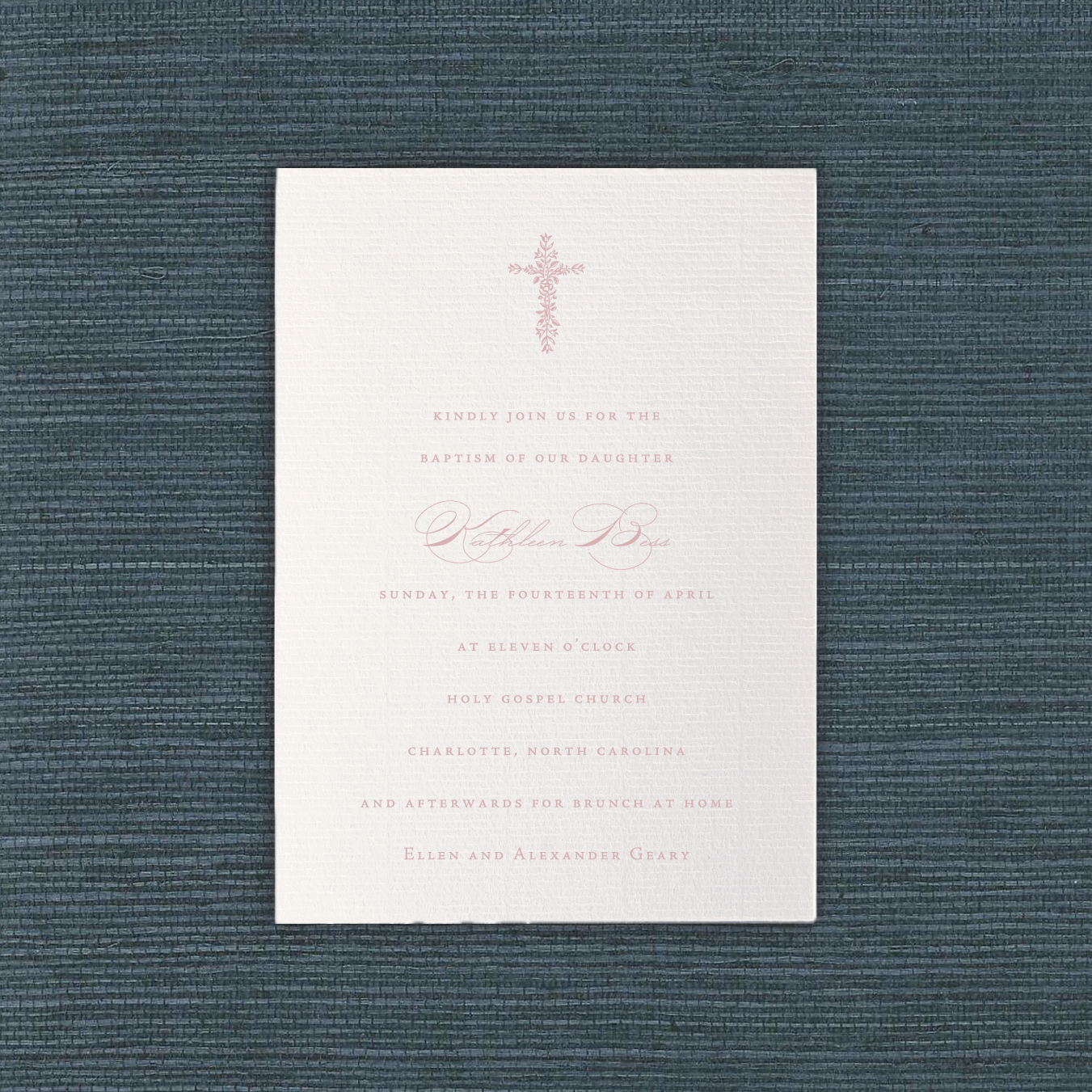 Primrose Religious Celebration Invitation