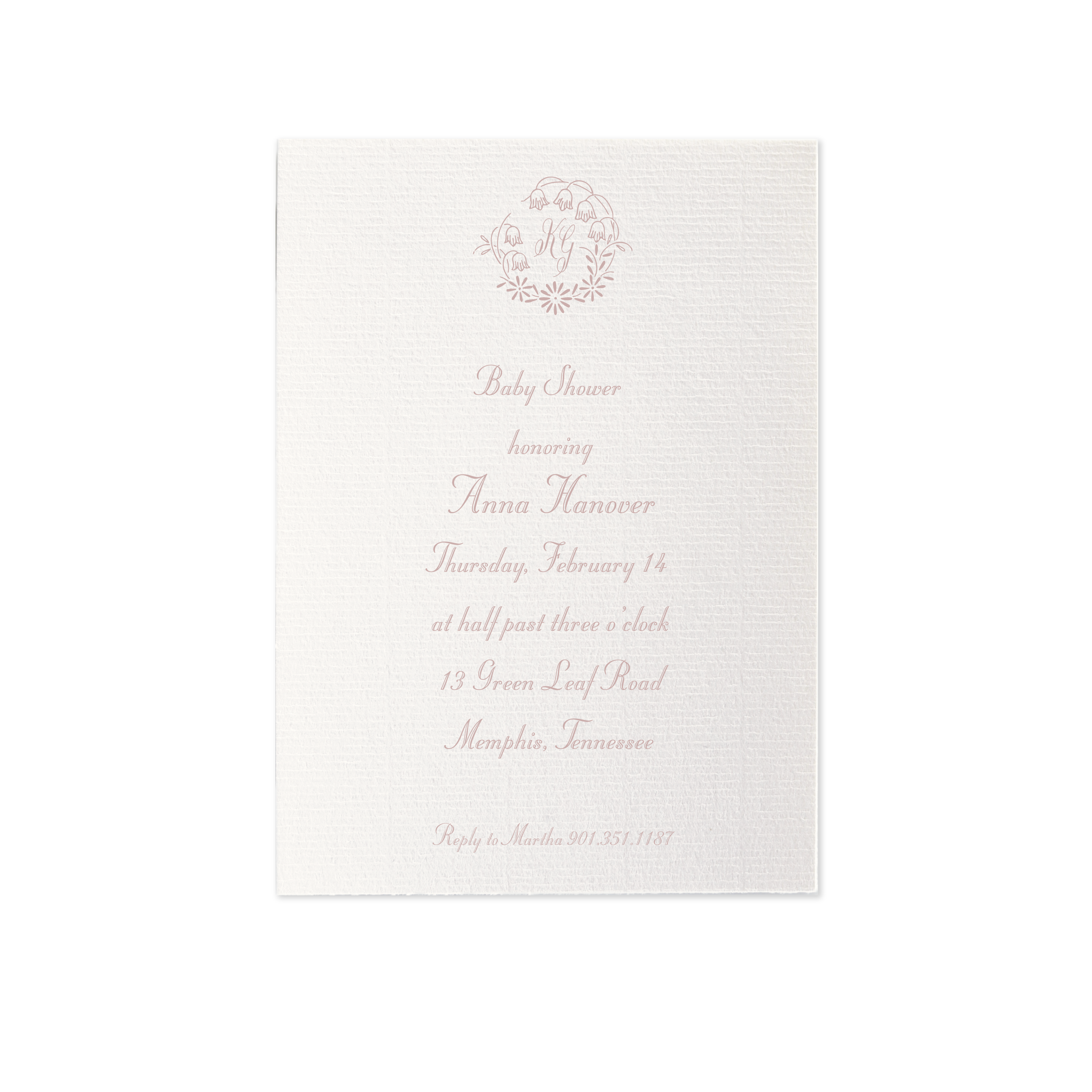 Mayfair Motif Baby Shower Invitation