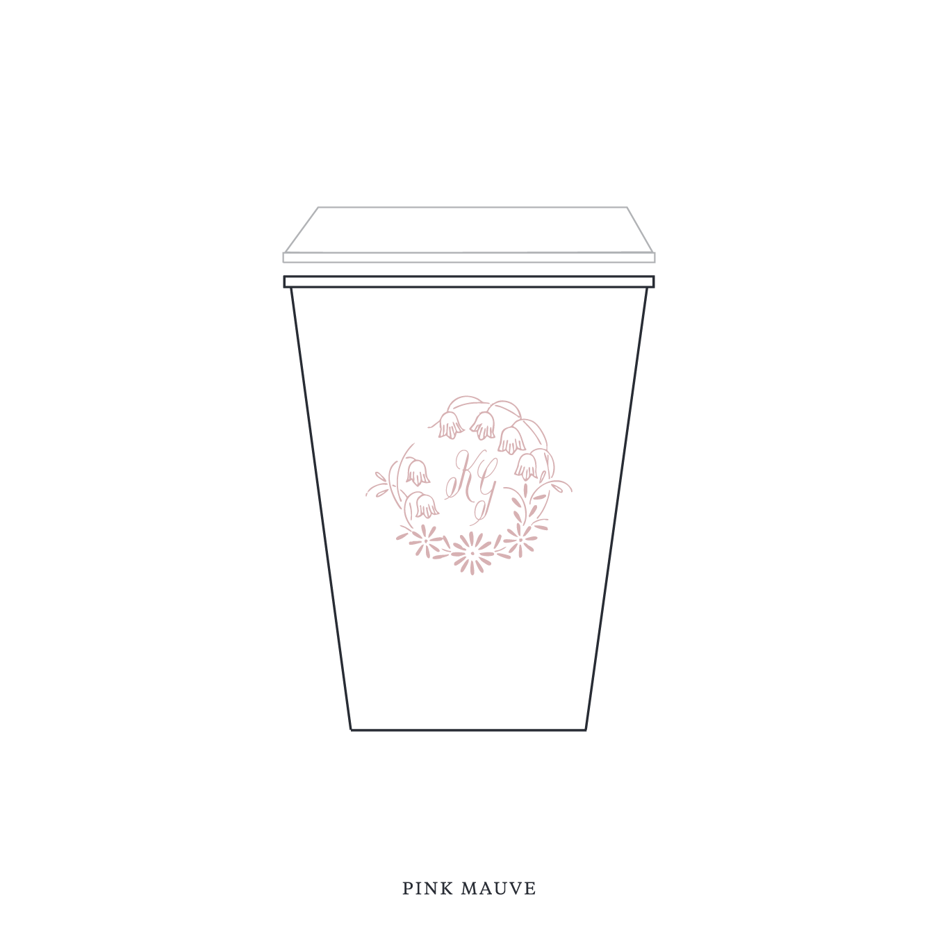 Mayfair Motif Paper Cup | 12 oz with Lid