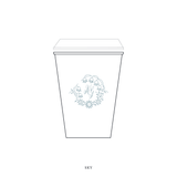 Mayfair Motif Paper Cup | 12 oz with Lid