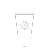 Mayfair Motif Paper Cup | 12 oz with Lid