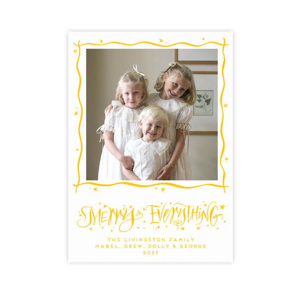 Mayfair Letterpress Medium Holiday Card