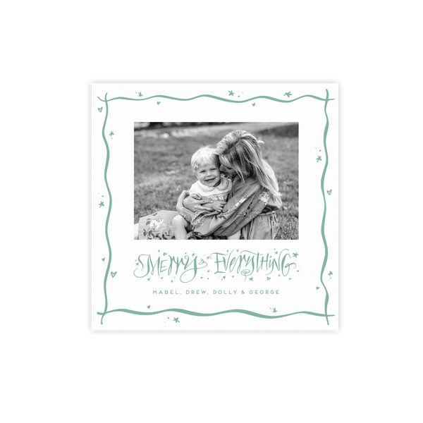 Mayfair Letterpress Small Square Holiday Card