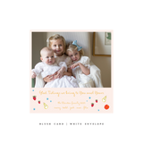 Melba Small Square Classic Printed Holiday Card