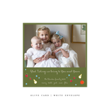 Melba Small Square Classic Printed Holiday Card